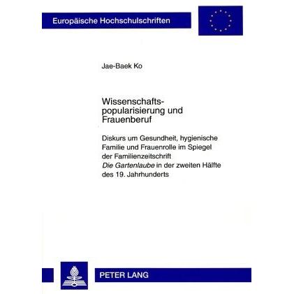 Wissenschaftspopularisierung und Frauenberuf, Fachbücher von Jae-Baek Ko