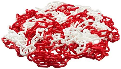 Produktbild Velleman KUNSTSTOFFKETTE ROT/WEIss 10 m x 6 mm (10 m)