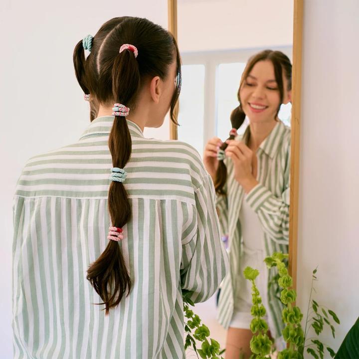 Actual product image Invisibobble Twistar Oasis Mint Braids 3-Piece Hair Twist Set - Gentle (Hair tie)