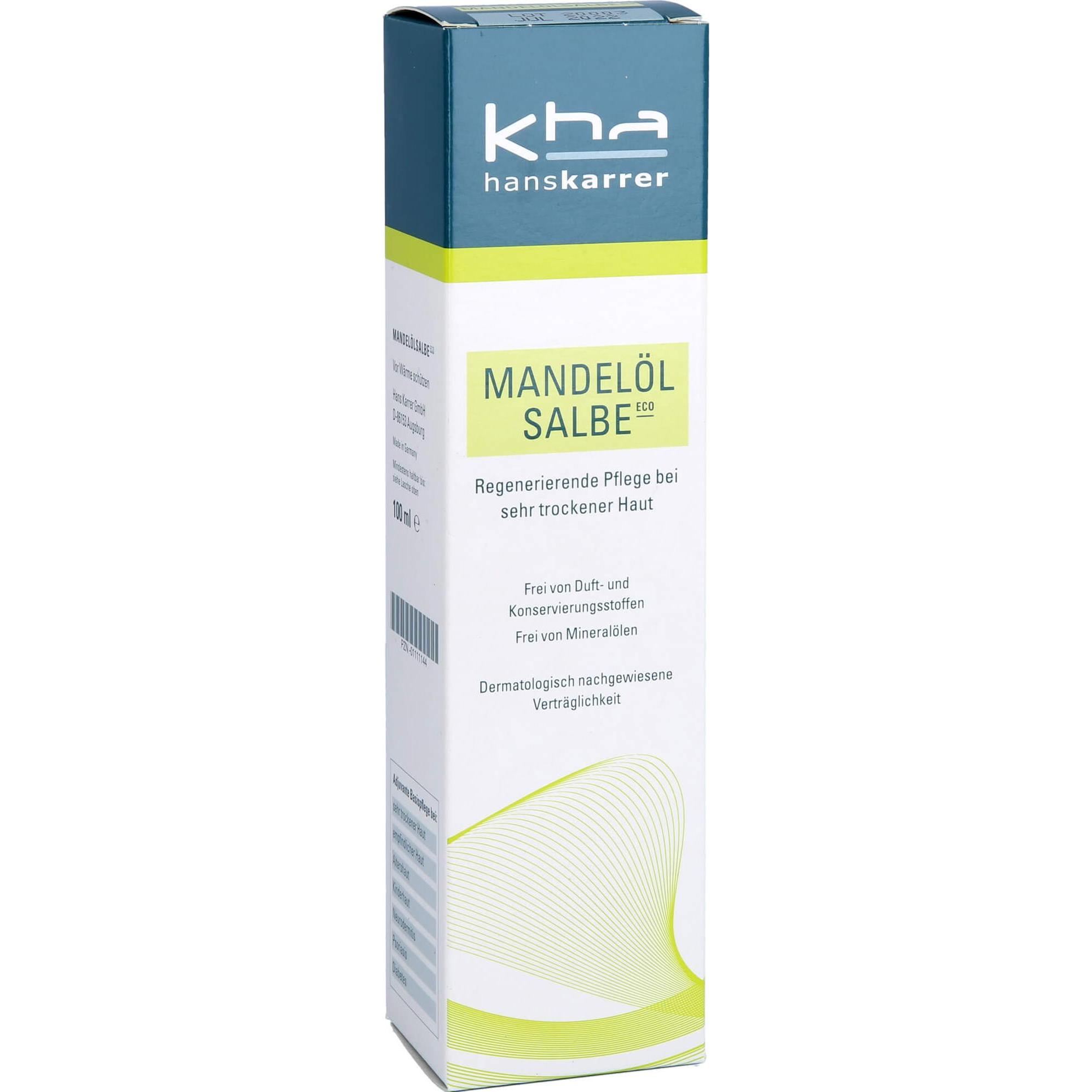 Thumbnail - Hans Karrer, Bodylotion, Mandelölsalbe ECO, 100 ml SAL (Körperlotion, 100 ml)