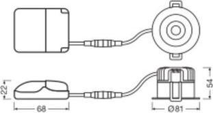 Actual product image Ledvance LED recessed spotlight (680 lm)