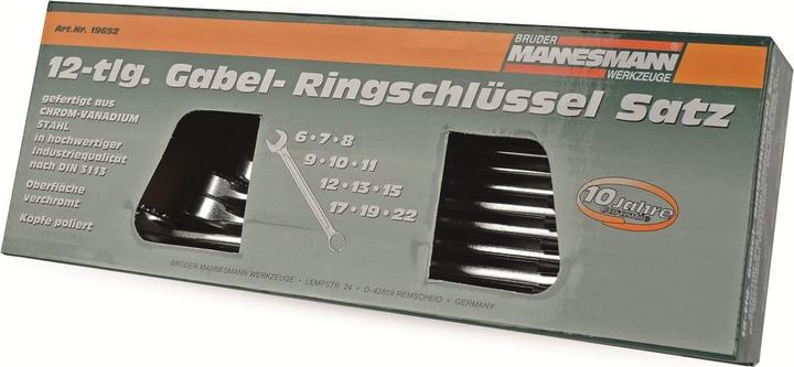 Actual product image Mannesmann Combination spanner set (22 mm)