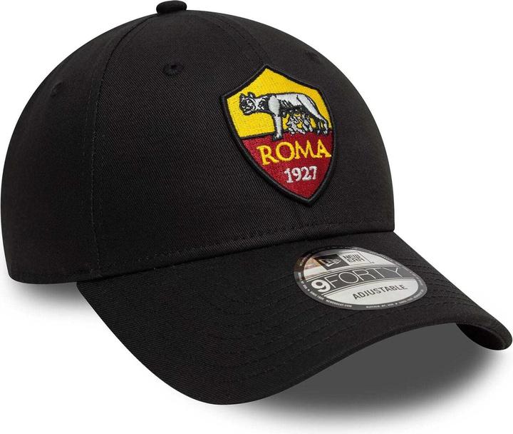 Actual product image New Era 9Forty Strapback Cap - AS Roma black (One size)