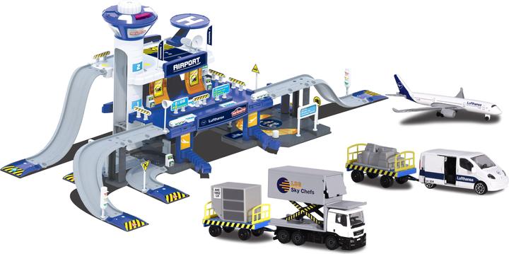 Produktbild Majorette Creatix Lufthansa Airport + 5 Fahrzeuge