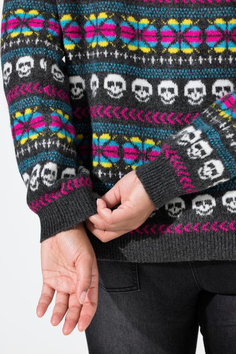 Produktbild Angel of Style Strickjacke, oversized, Totenköpfe, Ballon-Langarm (46, 48)