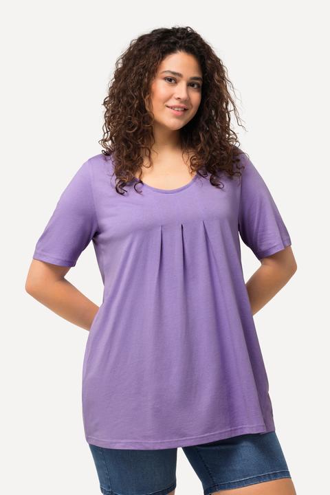 Actual product image Ulla Popken Essential Front Pleat Tee (50, 52)
