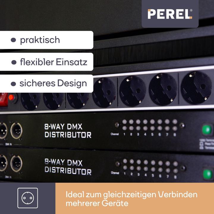Produktbild Perel Steckdosenleiste (8 x, CEE 7/3, 2.15 m)