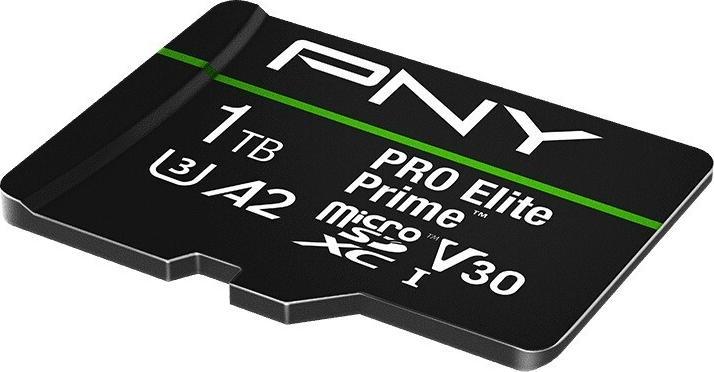 Image du produit PNY microSD Pro Elite Prime 1TB (1000 Go, microSDXC, U3, UHS-I)