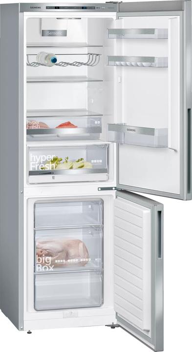 Produktbild Siemens iQ500, free-standing fridge-freezer with freezer at bottom, 186 x 60 cm, Inox-look, MK67KGSLCA (308 l)