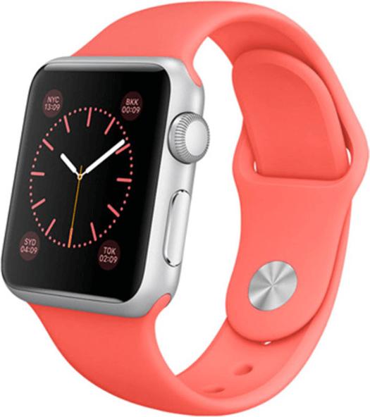 Actual product image Fongex Apple Watch 42/44/45 mm - silicone replacement strap green (42 mm, 44 mm, 45 mm, Silicone)