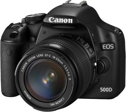 Produktbild Canon EOS 500D SLR, 15MPix, EF-S 18-55mm IS Kit