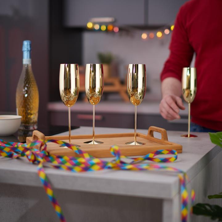 Actual product image Relaxdays 4x champagne glasses (25 cl, 4 Glasses, Champagne glasses)