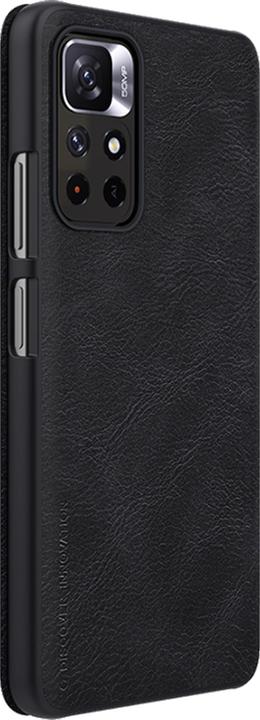 Actual product image Nillkin Qin Leather Case - Xiaomi POCO M4 Pro 5G / Note 11T 5G / 11S 5G - Black (Xiaomi 12S Ultra)