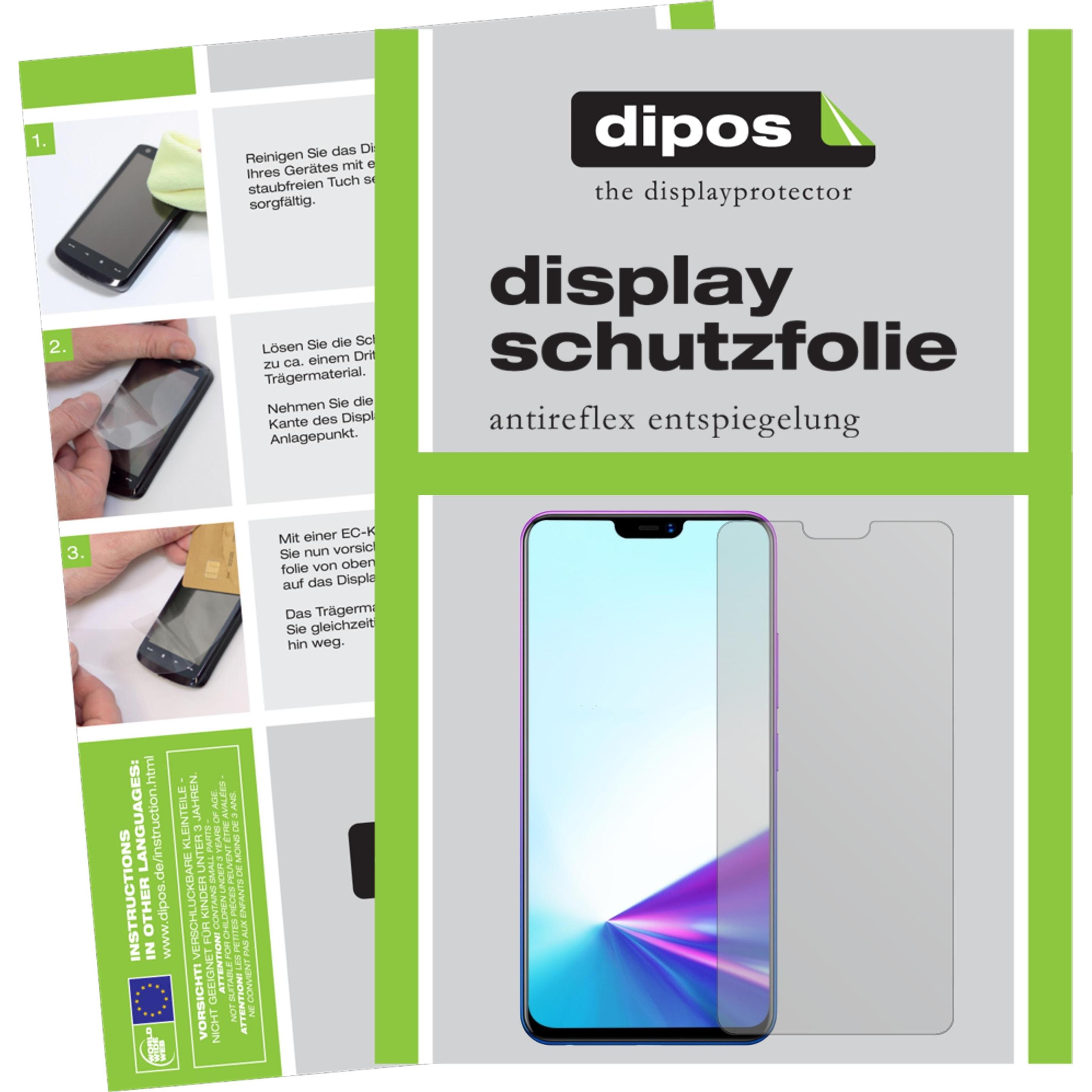 Dipos Displayschutzfolie Antireflex (2 Stück, Vivo Z3x), Smartphone Schutzfolie, Transparent