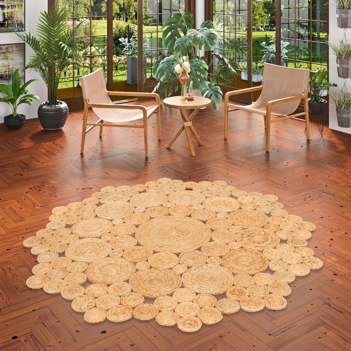 Produktbild Pergamon Naturfaser Teppich Jute Salsa Natur Circle Rund (120 x 120 cm)