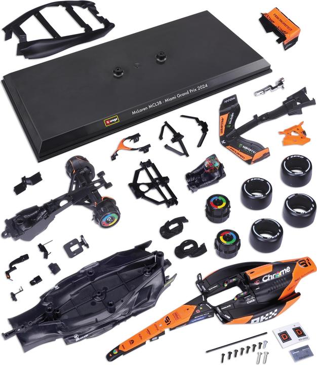Produktbild Bburago McLaren F1 MCL38 1/24 Kit Piastri 2024