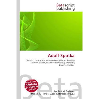 Adolf Spotka, Fachbücher