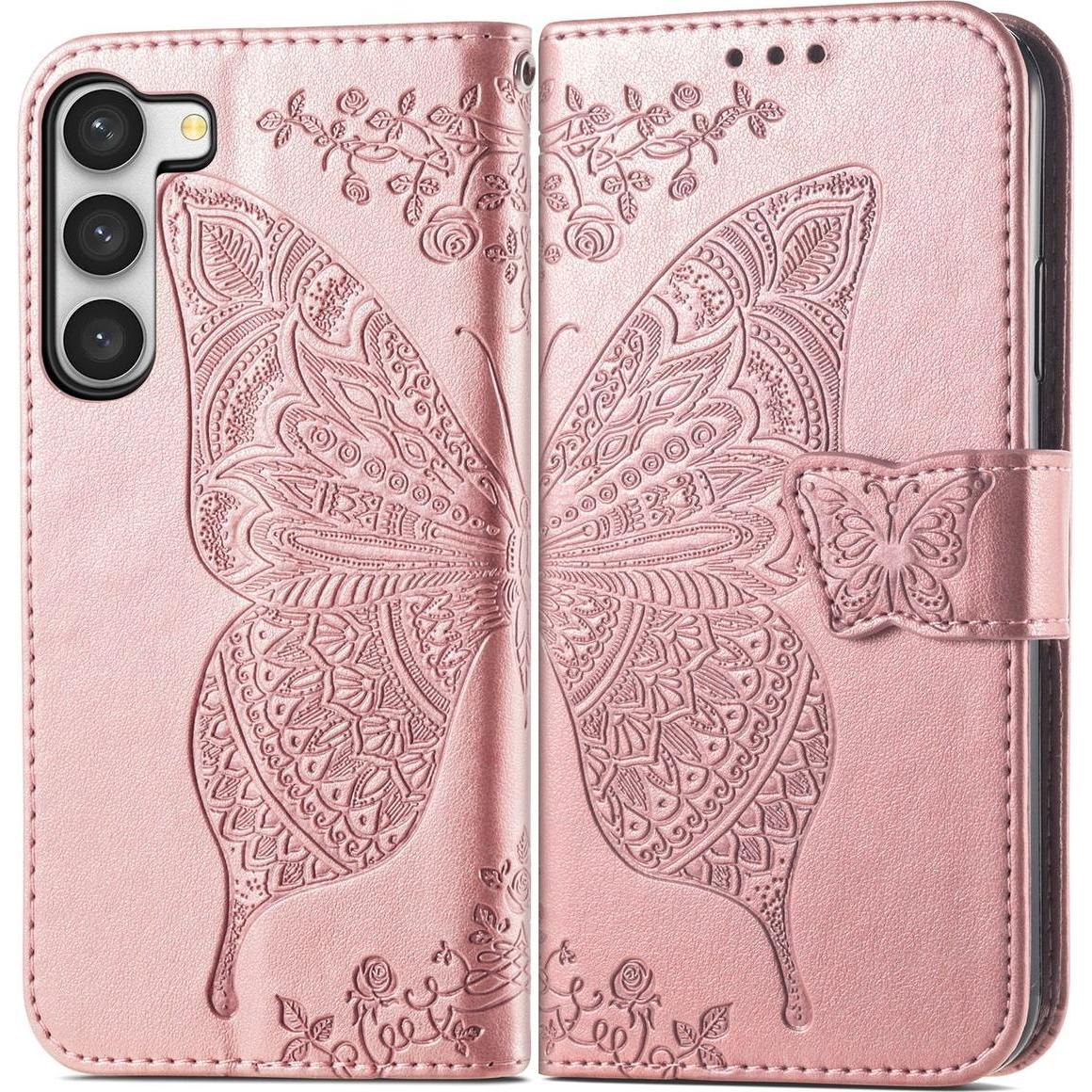 König Design Hülle Handy Schutz für Samsung Galaxy S23 Plus Ultra Case Cover Tasche Wallet (Samsung Galaxy S23+), Smartp...