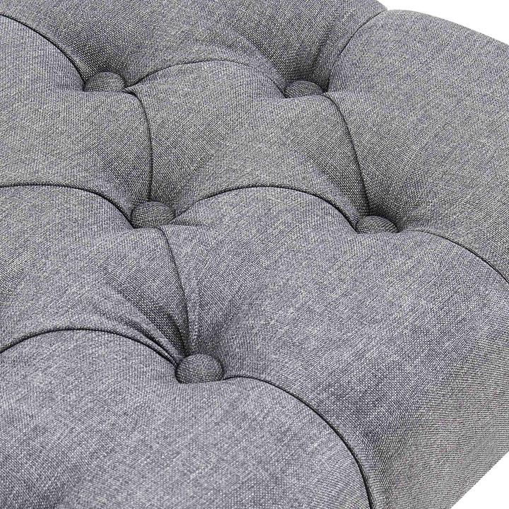 Actual product image Swisshandel24 Bench Amun fabric B150, dark grey (150 cm)