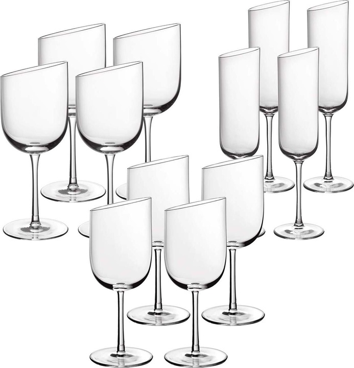 Actual product image Villeroy & Boch Wine and champagne glasses NewMoon (12 Glasses, White wine glasses)