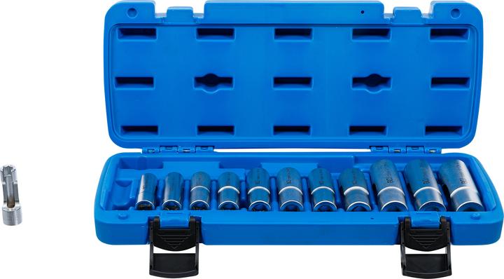 Actual product image BGS Special Socket Set, slotted 10 mm (3/8") Drive 8 - 19 mm 12 pcs. (10 mm, 11 mm, 12 mm, 13 mm, 14 mm, 15 mm, 16 mm, 17 mm, 18 mm, 19 mm, 8 mm, 9 mm)