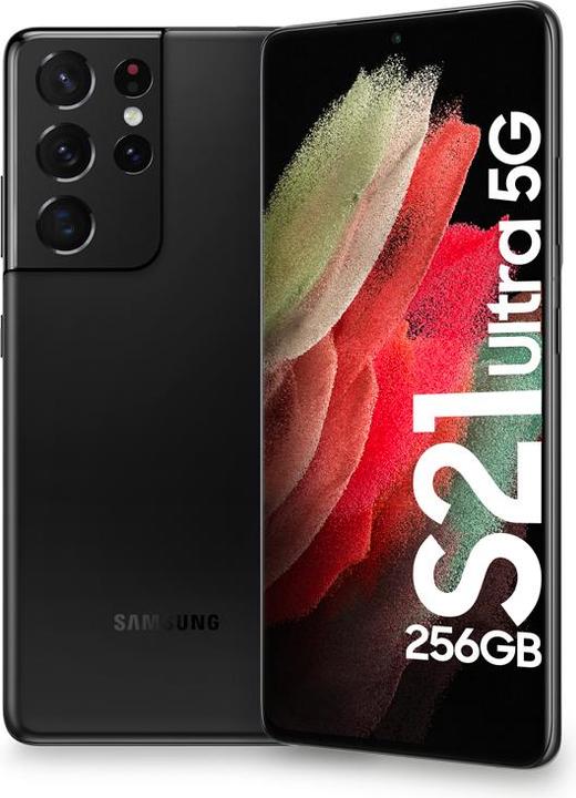 Immagine prodotto Samsung Galaxy S21 Ultra UE (256 GB, Phantom Black, 6.80", Doppia SIM, 5G)