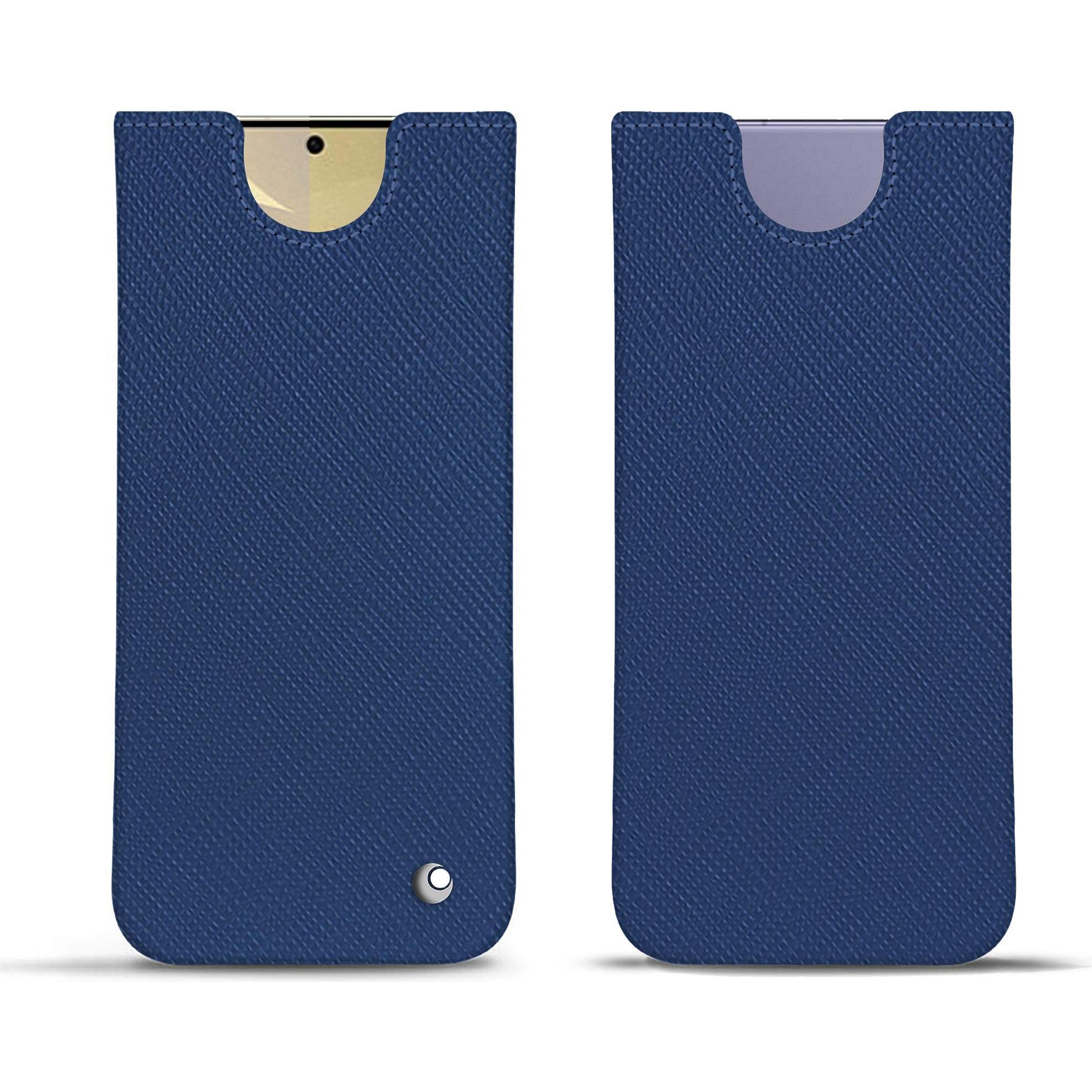 Noreve Lederschutzhülle (Samsung Galaxy S24+), Smartphone Hülle, Blau