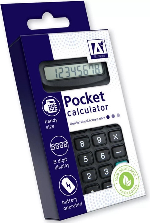 Immagine prodotto Anker Stationery Mini Calcolatrice Tascabile (Batterie)