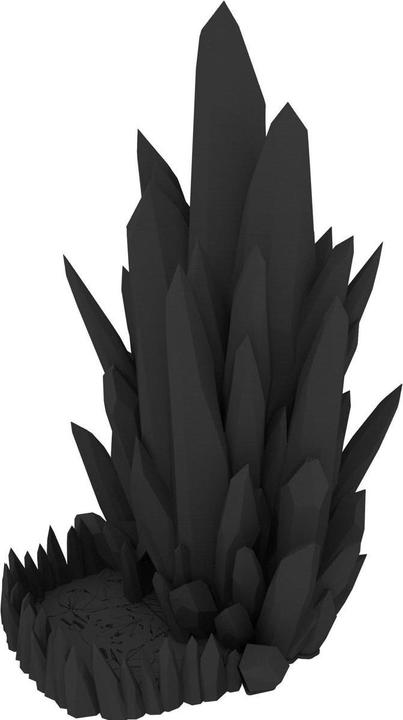 Produktbild Feldherr Fates End Würfelturm Crystal schwarz 3D gedruckt, abnehmbares Dach (Kunststoff)