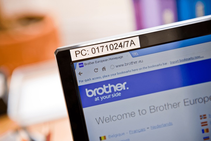 Actual product image Brother TZe-231S (1.20 cm, Black, White)