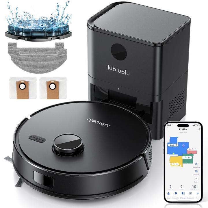 Lubluelu Vacuum cleaner L15 Plus robot vacuum cleaner with self-empty station (Robot d'aspiration et de nettoyage)