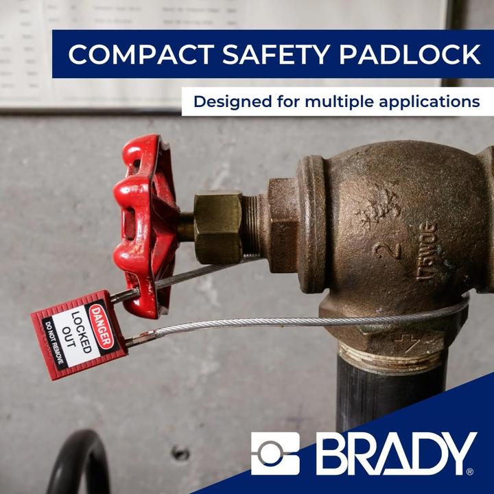 Actual product image Brady Compact cable padlocks