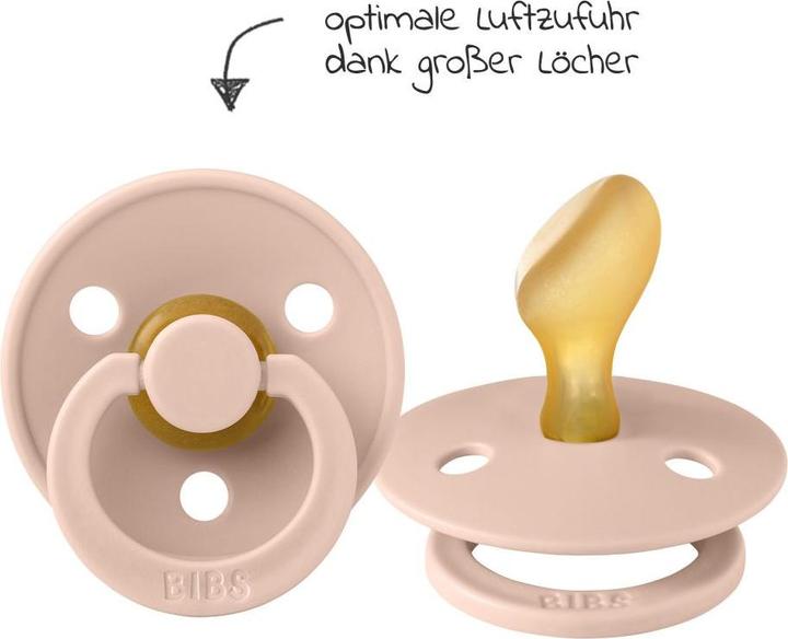 Image du produit Bibs Sucette Colour Latex (anatomique, 6-18 mois), Ivory & Blush (2 x, 6 - 12 M.)