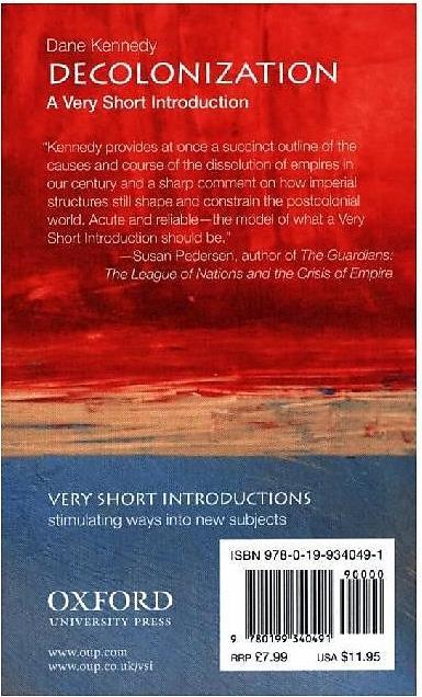 Produktbild Decolonization: A Very Short Introduction (Englisch, Dane Kennedy, 2016)