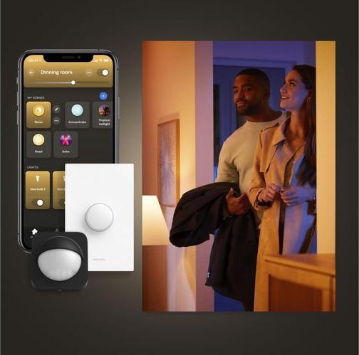 Actual product image Philips Hue White & Colour Ambiance Lightguide Triangle (E27, 6.80 W, 500 lm, 1 x, G)