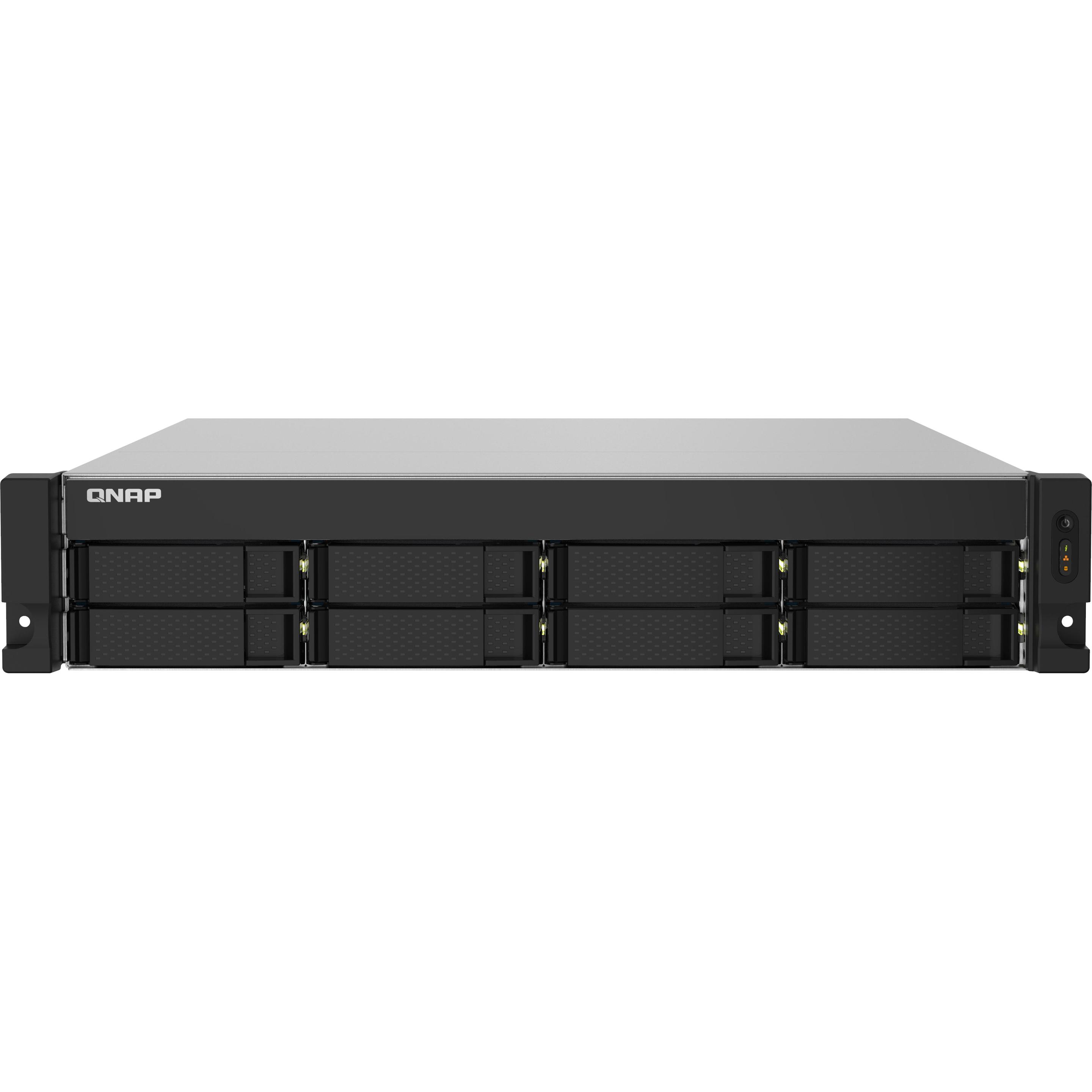 QNAP TS-832PXU-RP-4G (0 TB), NAS, Schwarz