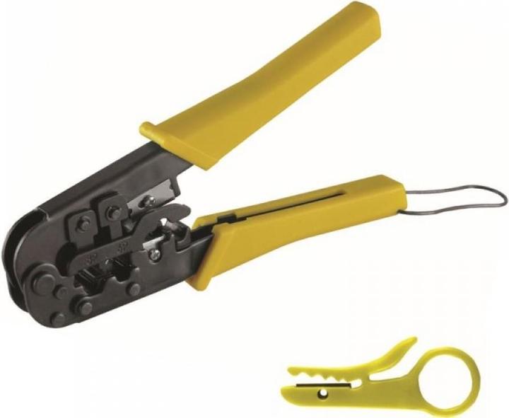 Actual product image Dedra Crimping pliers for telephone and power sockets + insulating scissors - 1268