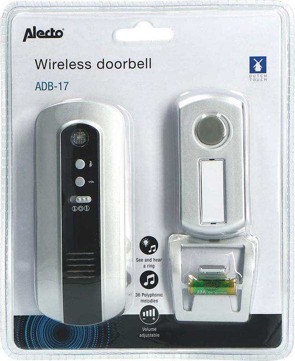 Actual product image Alecto Radio doorbell