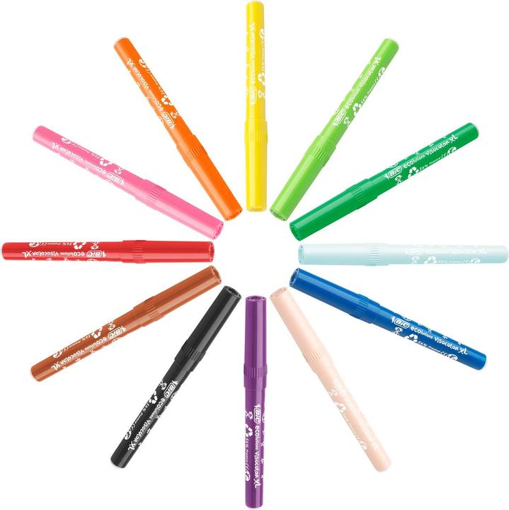 Produktbild Bic KIDS Fasermaler Visacolor XL, 96er Klassenpackung (Mehrfarbig, 96 x)