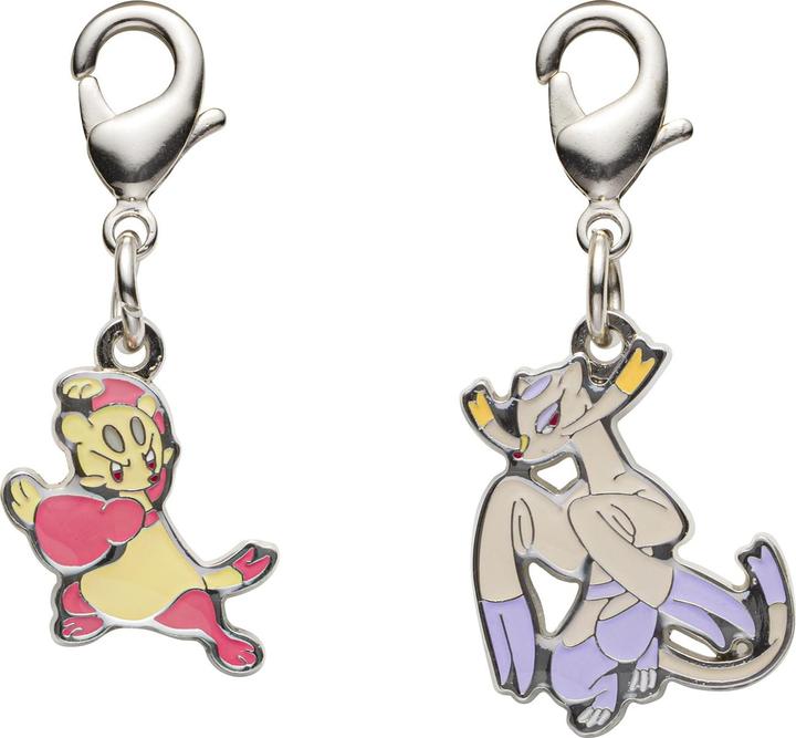 Produktbild Pokémon Pokemon Center - Mienfoo, Mienshao Schlüsselanhänger - 2 Stück