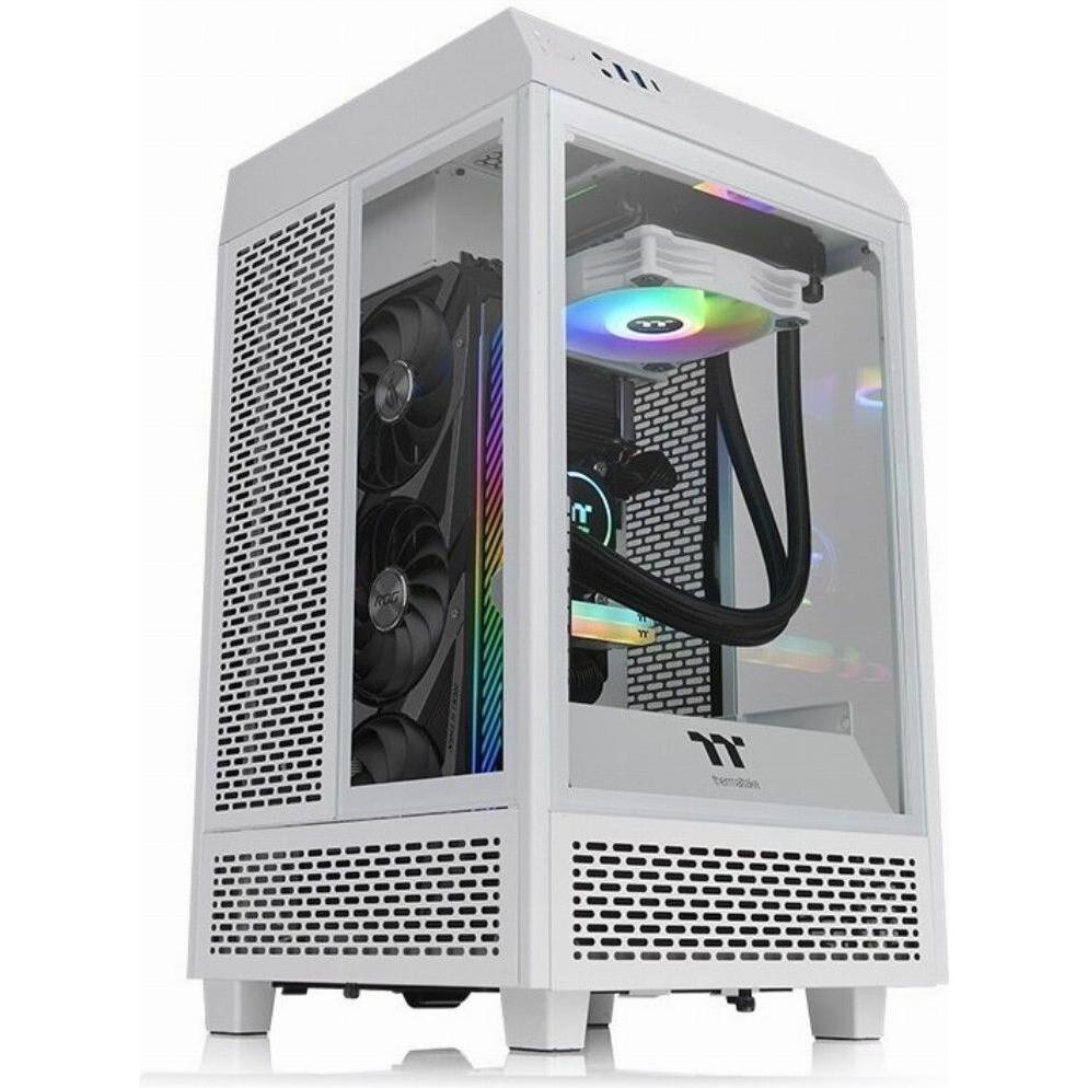 Thermaltake The Tower 100 Snow (Mini-ITX), PC Gehäuse, Weiss