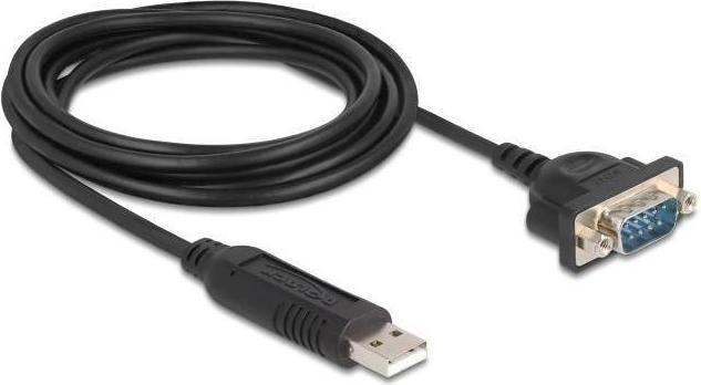 Immagine prodotto Delock USB RS-232 Adapter USB 2.0 zu D-Sub 9 Stecker mit Mut (1.80 m)