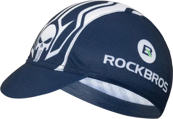Rockbros MZ10019 cycling cap with peak - blue (One Size)