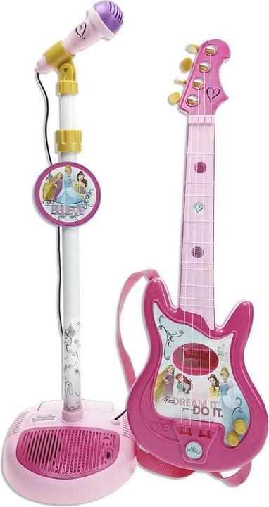 Actual product image Disney Princess Children's Guitar Microphone Pink Disney Princesses (English, French, Portuguese, Spanish)
