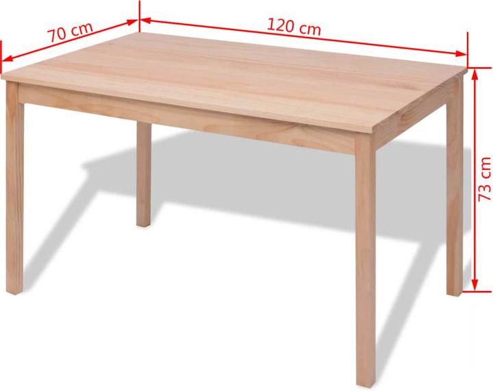 Image du produit vidaXL Esstisch und Stühle (120 x 70 x 73 cm)