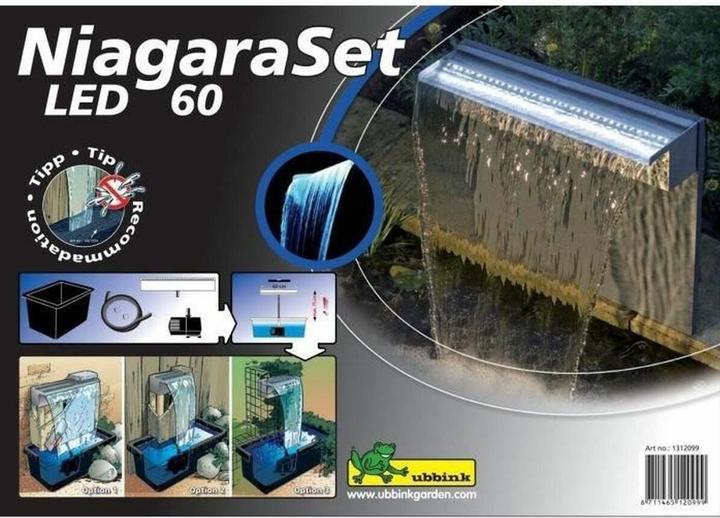 Produktbild Ubbink Niagara Gartenzirkulation, 60 cm, LED mit Pumpe