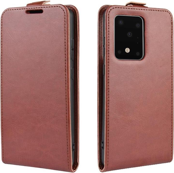 Produktbild Cover-Discount Galaxy S20 Ultra - Klassisches Flip Case vertikal braun (Samsung Galaxy S20 Ultra)