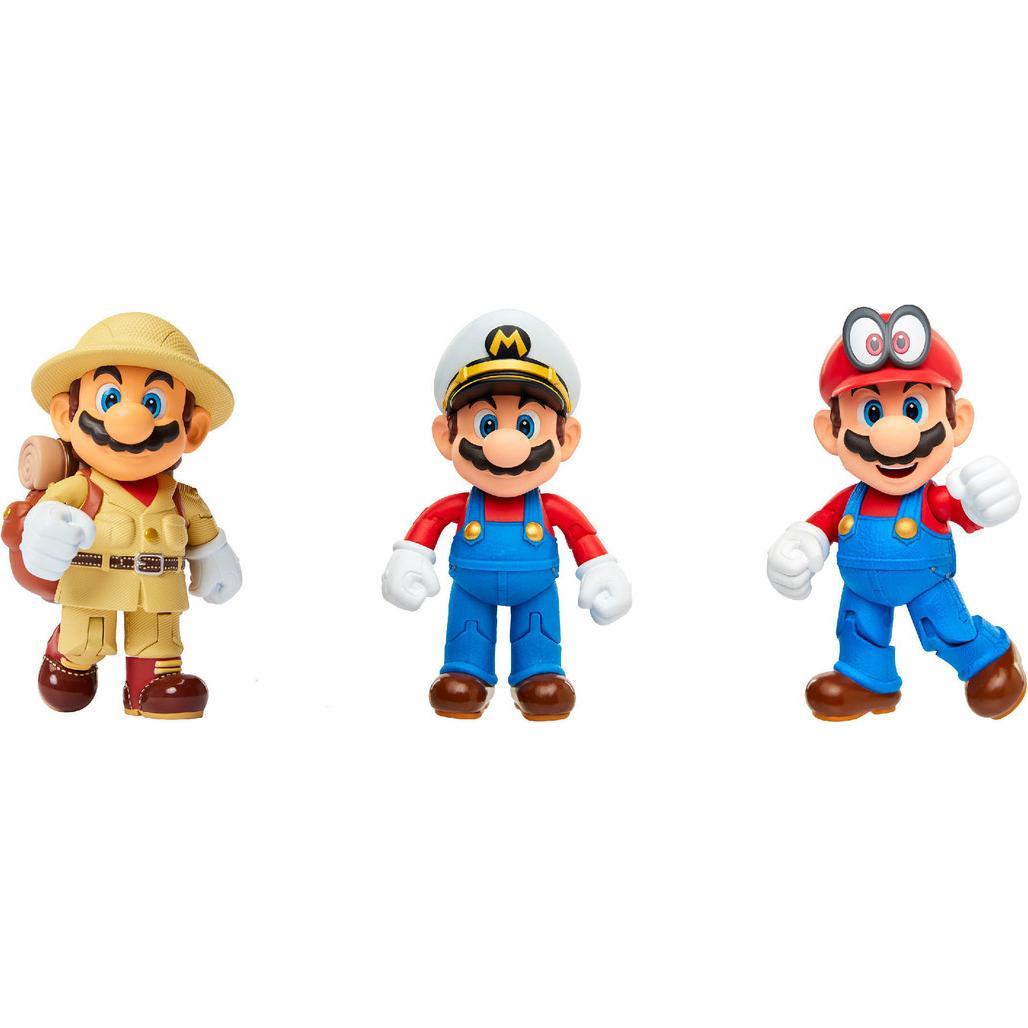 Nintendo Super Mario Figuren 3er Set Mario Odyssey, 10 cm (JA406534)