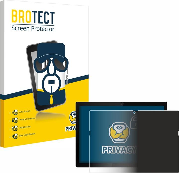 Productafbeelding BROTECT Anti-spionnetje privacyfolie Beschermfolie tegen blauw licht (12")