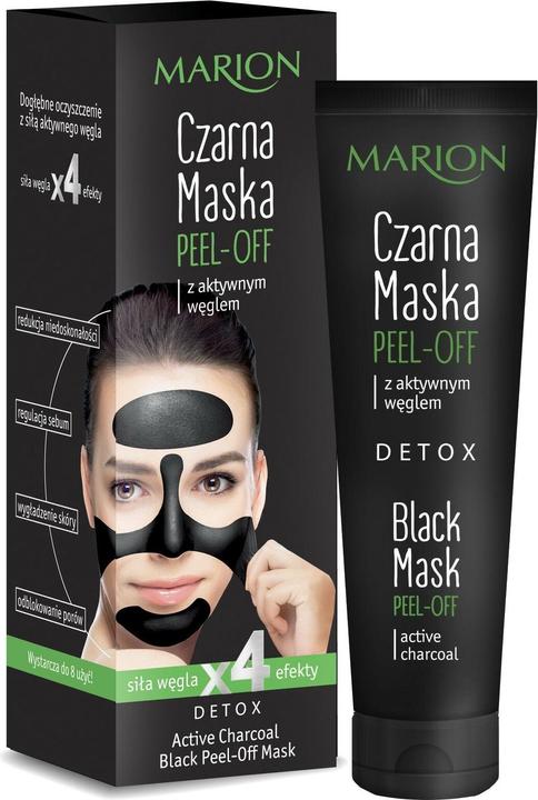Actual product image Marion Detox Pell-Offack Mask Cleansing Face Mask With Activated Charcoal 25G
